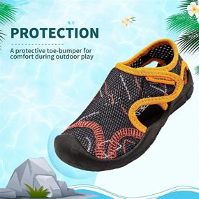 img 2 attached to Premium WOUEOI Aqua Water Shoes: Quick-Dry Sport Sandals for Toddler Boys & Girls