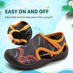 img 1 attached to Premium WOUEOI Aqua Water Shoes: Quick-Dry Sport Sandals for Toddler Boys & Girls