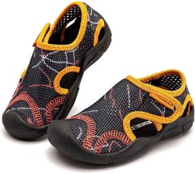 img 4 attached to Premium WOUEOI Aqua Water Shoes: Quick-Dry Sport Sandals for Toddler Boys & Girls