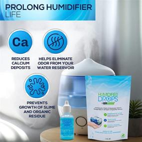 img 3 attached to Humidifier Drops - Natural Food Grade Concentrate, Formula to Prevent Slimy Buildup, Reduce Scaling - Clean & Deodorize Water in All Humidifier Models, 100+ Day Supply, Made in USA