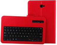 🔴 binguowang keyboard case for samsung galaxy tab a 9.7' - red, folio pu leather stand cover with detachable wireless keyboard logo