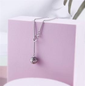 img 1 attached to 🔔 Helen de Lete Vintage Style Sterling Silver Anklet with Melodious Tinkle Bell Accent – Simple yet Fashionable