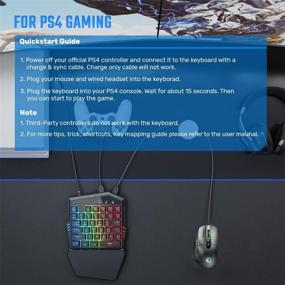img 1 attached to Keyboard IFYOO Converter Compatible Fortnitee PlayStation 4