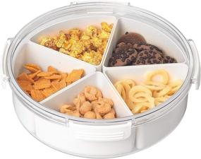 img 4 attached to 🥡 Divided Plastic Single Serving Containers