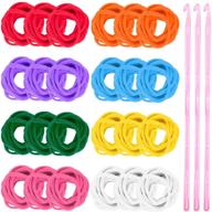 🧶 diy crafts supplies: wxj13 288 pcs loom potholder loops with crochet hook - 7 inch weaving craft loops logo