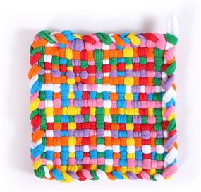 img 1 attached to 🧶 DIY Crafts Supplies: WXJ13 288 Pcs Loom Potholder Loops with Crochet Hook - 7 Inch Weaving Craft Loops
