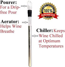 img 3 attached to 3-in-1 Stainless Steel Wine Chill Rod: Enhance your Wine Experience with the Everest Essentials Iceless Wine Stick. Perfectly Chilled Wine, Aeration, and Seamless Pouring - Presented in a Gift Box of Wine Accessories