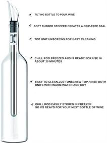 img 1 attached to 3-in-1 Stainless Steel Wine Chill Rod: Enhance your Wine Experience with the Everest Essentials Iceless Wine Stick. Perfectly Chilled Wine, Aeration, and Seamless Pouring - Presented in a Gift Box of Wine Accessories