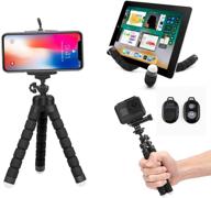 📱 portable nn phone tripod holder with remote for smartphone and go pro – hands-free selfie stick cell phone mount for live streaming and stand clip logo