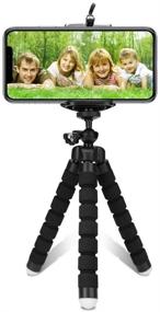 img 2 attached to 📱 Portable NN Phone Tripod Holder with Remote for Smartphone and Go Pro – Hands-Free Selfie Stick Cell Phone Mount for Live Streaming and Stand Clip