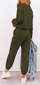 img 1 attached to 👚 ETCYY Women's Two Piece Sweatsuit Set: Stylish Lounge & Workout Pajamas Tracksuit