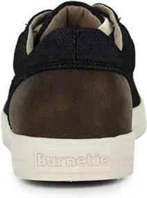 img 1 attached to Burnetie Mens Black Denim Sneaker