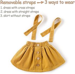 img 2 attached to Stylish Corduroy Ruffled Girls' Clothing and Dresses by Simplee Kids