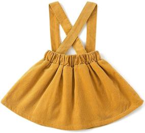img 3 attached to Stylish Corduroy Ruffled Girls' Clothing and Dresses by Simplee Kids