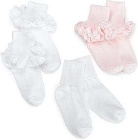 img 1 attached to 🧦 Jefferies Socks Big Girls' Misty (Pack of 3): Comfort and Style for Growing Feet