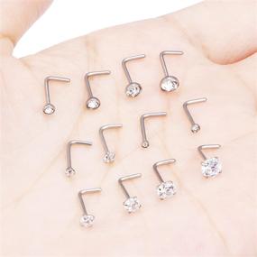 img 1 attached to Stainless Surgical Piercing Jewelry Diamond