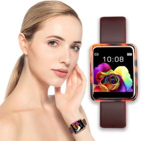 img 4 attached to IQuark Waterproof Fitness Touchscreen Smartwatch Cell Phones & Accessories