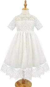 img 3 attached to 👸 Enchanting Wedding Country Princess Dresses: Girls' Clothing with Sleeves