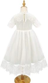 img 2 attached to 👸 Enchanting Wedding Country Princess Dresses: Girls' Clothing with Sleeves