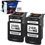 🖨️ gpc image remanufactured canon 210xl pg-210xl ink cartridge replacement - compatible with pimax ip2702 ip2700 mp280 mp230 mx320 mx410 mp230 mx350 mp250 mp490 mx360 mx420 mp270 - 2 black pack logo