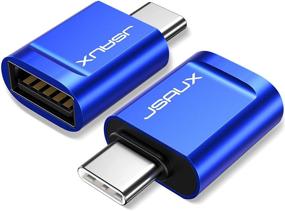 img 4 attached to 💙 JSAUX Адаптер USB C к USB A 3.0 (2 шт.) - Адаптер Thunderbolt 3 к USB 3.0/2.0 Female OTG, совместим с Dell XPS, Samsung Galaxy S20+ S10 и другими - синий