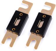 💥 leigesaudio 200amp anl fuses: premium gold plated fuse 2 pack (200amp) logo