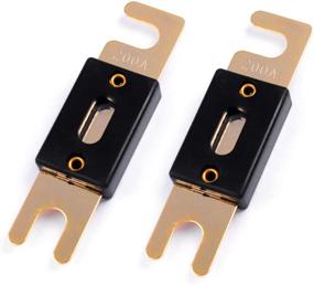 img 2 attached to 💥 LEIGESAUDIO 200Amp ANL Fuses: Premium Gold Plated Fuse 2 Pack (200Amp)