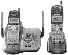 img 2 attached to 📞 Panasonic KX-TG5432M Cordless Phone: High Performance 5.8 GHz Platinum Handset Set with Answering System