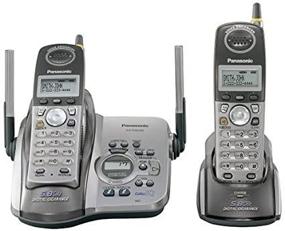 img 4 attached to 📞 Panasonic KX-TG5432M Cordless Phone: High Performance 5.8 GHz Platinum Handset Set with Answering System