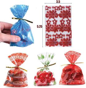 img 2 attached to Christmas Themed Cellophane Bags Holiday