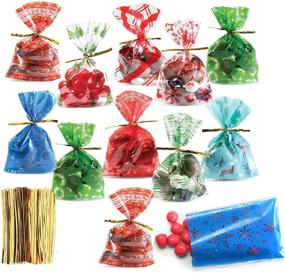 img 4 attached to Christmas Themed Cellophane Bags Holiday