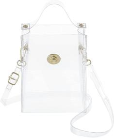 img 4 attached to AOCINA Crossbody Stadium Approved Clear Horizontal Women's Handbags & Wallets