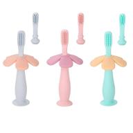 toothbrush double bristles removable colors logo
