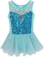 👗 iefiel sequin chiffon ballet dance dress girls gymnastic leotard ballerina fairy costume logo
