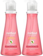 🍊 method dish soap pump 18 oz: pink grapefruit scent - pack of 2 – effective cleaning solution! logo