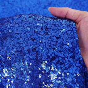 img 1 attached to CMICHO Royal Blue Sequin Tablecloth