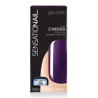 sensationail color gel polish purple logo