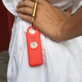 img 2 attached to Birdie: The Original Personal Safety Alarm for Women by Women - 130dB Siren, Flashing Strobe Light, Solid Brass Key Chain and Key Ring in 5 Vibrant Colors (Coral)