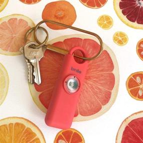 img 1 attached to Birdie: The Original Personal Safety Alarm for Women by Women - 130dB Siren, Flashing Strobe Light, Solid Brass Key Chain and Key Ring in 5 Vibrant Colors (Coral)