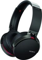 sony xb950b1 extra bass wireless headphones: enhanced sound and app control in sleek black design logo