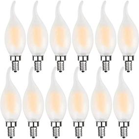 img 4 attached to 💡 Dimmable Decorative Filament Candelabra Bulb