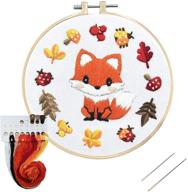 explore the louise maelys starter embroidery kits: easy cross stitch for adults with stamped animal pattern logo