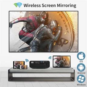 img 3 attached to Wireless 5G WiFi Bluetooth Projector With Smart Android OS