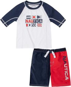 img 1 attached to Nautica Sets KHQ Boys Shorts Boys' Clothing for Swim