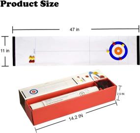 img 1 attached to 🏓 Compact Family Curling Board with Shuffleboard Rollers
