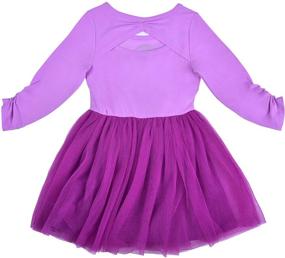 img 1 attached to 👸 Disney Princess Jasmine Dress: Beautiful Long Sleeve & Tulle Skirt for Toddler Girls