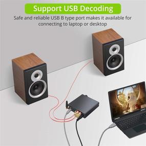 img 1 attached to 🔊 LiNKFOR 192кГц Стереоусилитель с Bluetooth 5.0 Ресивер - Hi-Fi Цифровой Усилитель Мощности DAC, Оптический Коаксиальный USB в Аналоговый Аудио Конвертер - с ИК-пультом ДУ - 100Вт + 100Вт для Пассивных Акустических Систем