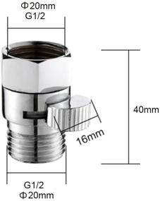 img 2 attached to Handheld Three Head Aluminum Shower System