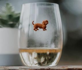 img 1 attached to 🐶 Simply Charmed Magnetic Dog Wine Charms: Adorable Puppy Glass Identifiers for Stemless Glasses - Perfect Birthday or Hostess Gift for Dog Lovers – Set of 6