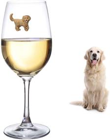 img 2 attached to 🐶 Simply Charmed Magnetic Dog Wine Charms: Adorable Puppy Glass Identifiers for Stemless Glasses - Perfect Birthday or Hostess Gift for Dog Lovers – Set of 6